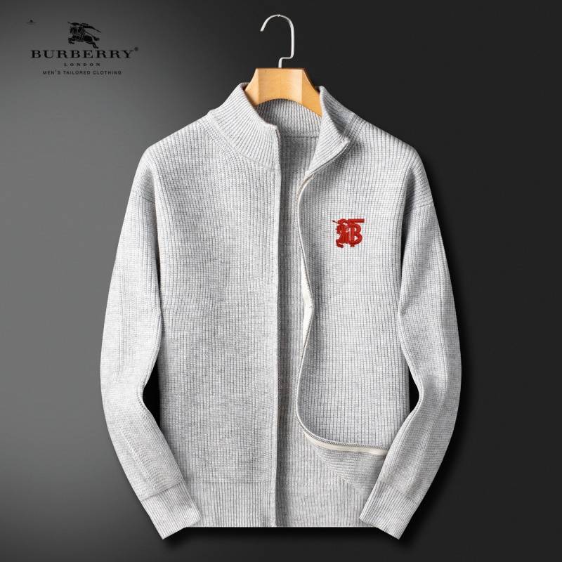 BURBERRY バーバリー メンズ ジャケット スタンドカラージャケット ニットウール ファッション性重視 秋冬 ブラック ベージュ