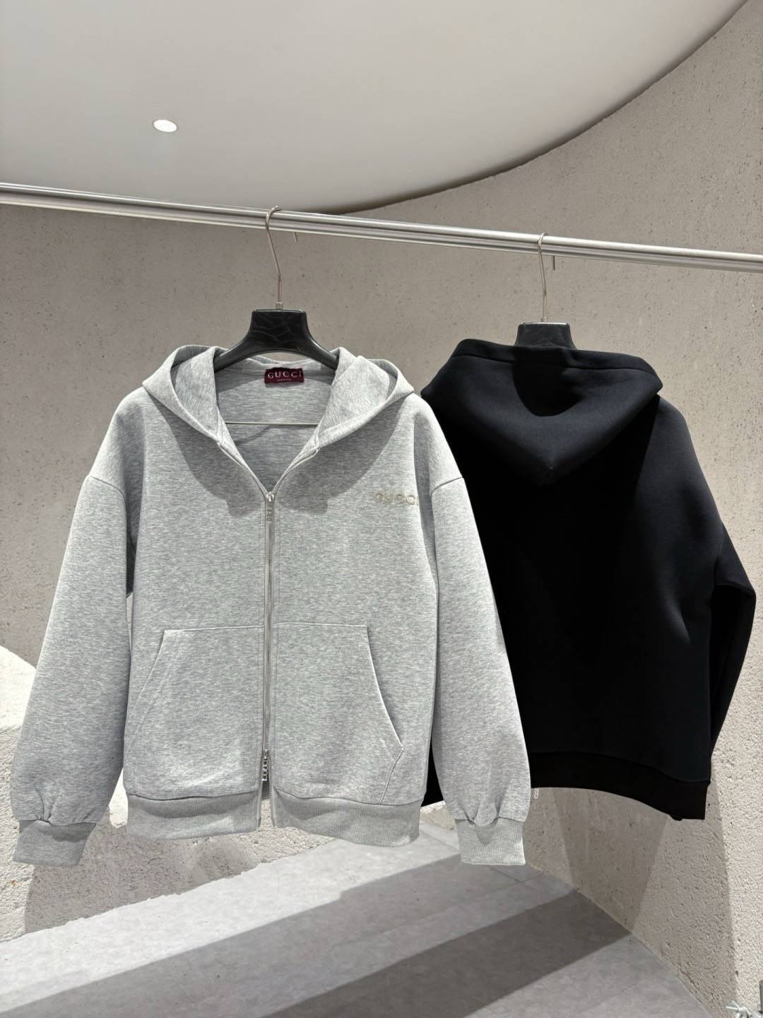 GUCCI ジャケット メンズ ブルゾン フーデッドジャケット ナイロン キルティング ミリタリー 秋冬 ブラック カーキ - 画像 8