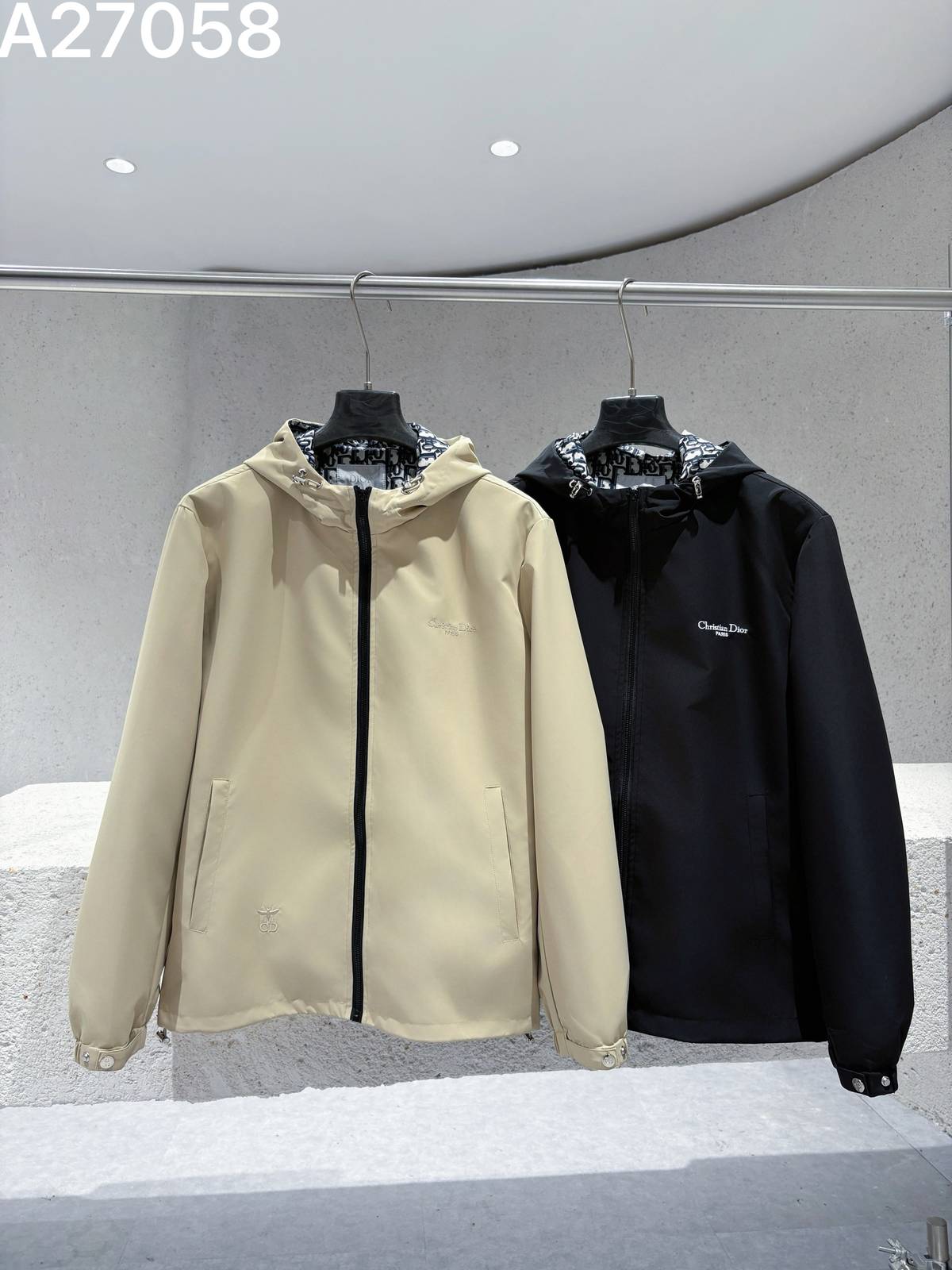 DIOR ディオール メンズ ジャケット フーデッドジャケット キルティング ナイロン マウンテンパーカー 秋冬 カーキ ブラック - 画像 3