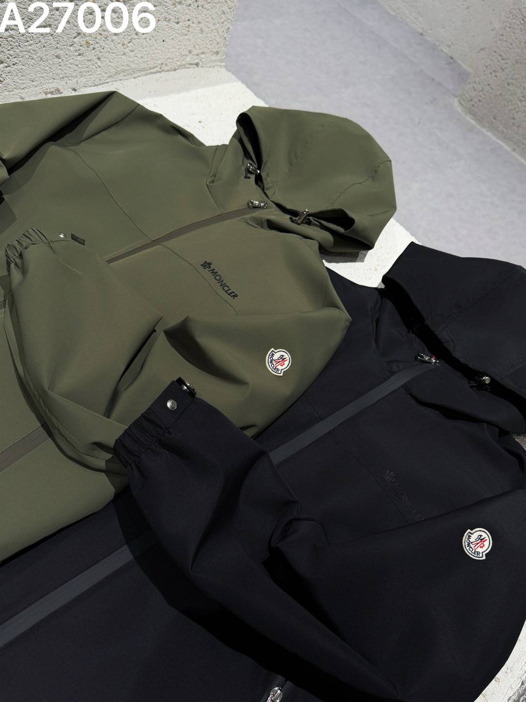 MONCLER モンクレール メンズ マウンテンパーカー ナイロン キルティング フーデッドジャケット 秋冬 防寒 ブラック カーキ - 画像 4