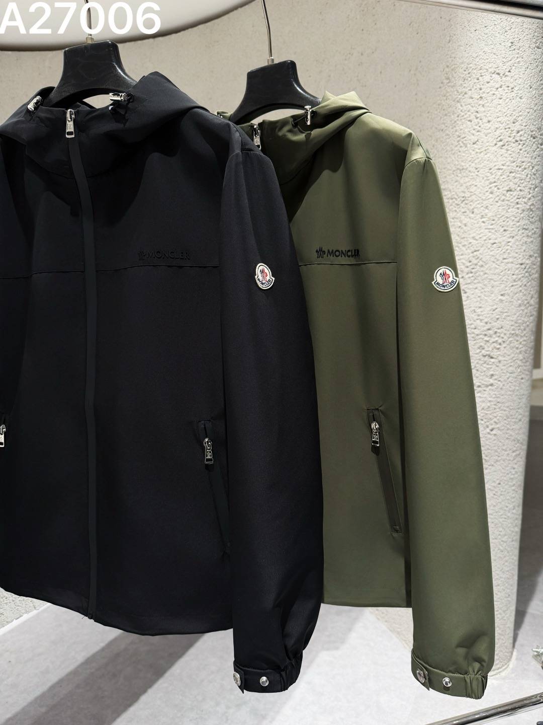 MONCLER モンクレール メンズ マウンテンパーカー ナイロン キルティング フーデッドジャケット 秋冬 防寒 ブラック カーキ - 画像 5