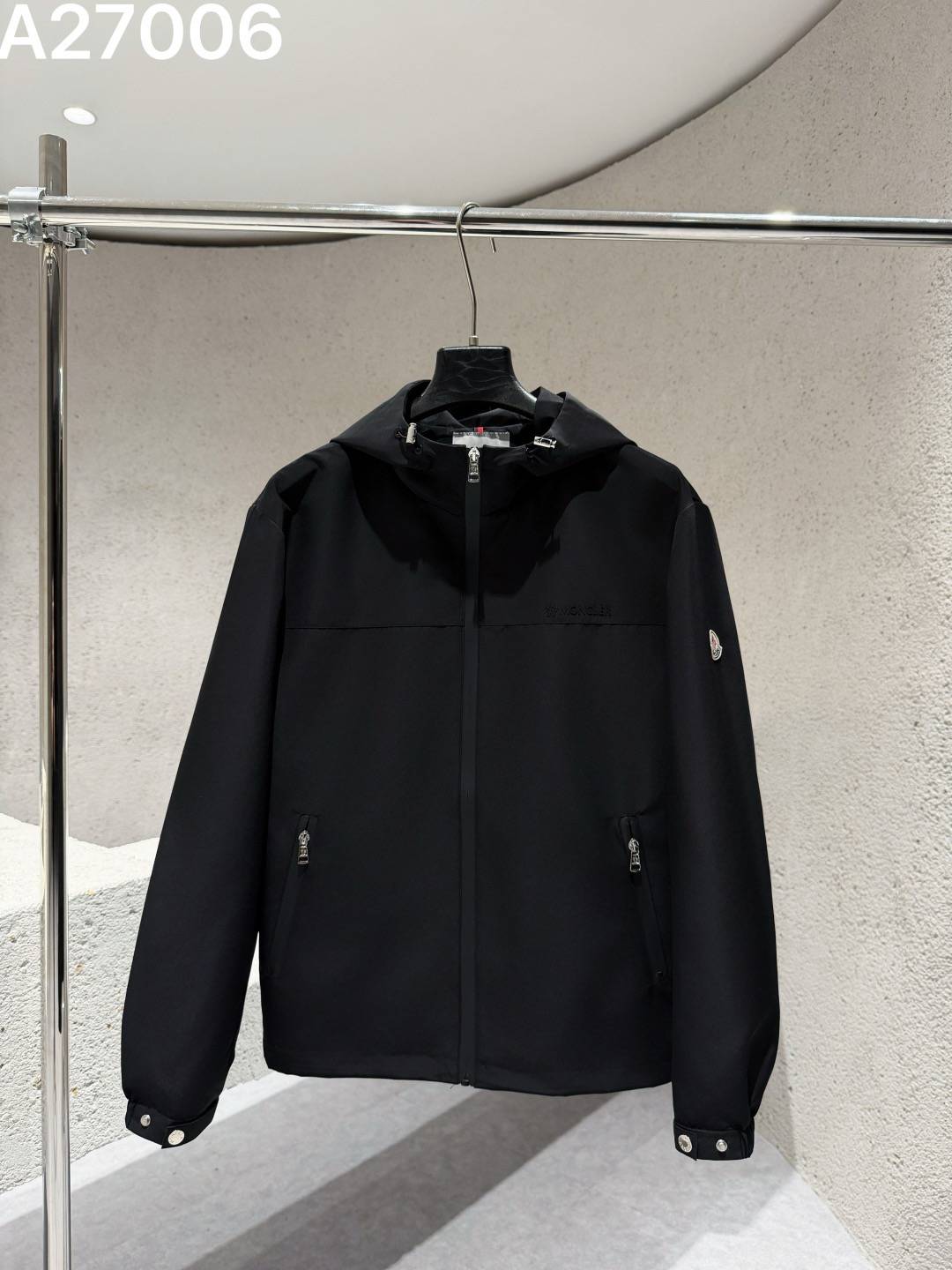 MONCLER モンクレール メンズ マウンテンパーカー ナイロン キルティング フーデッドジャケット 秋冬 防寒 ブラック カーキ - 画像 9