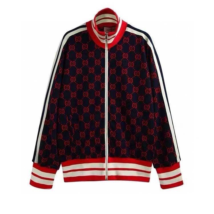 GUCCI グッチ メンズ ジャケット ブルゾン 满印双G蓝色 ナイロン マウンテンパーカー レディース ブラック