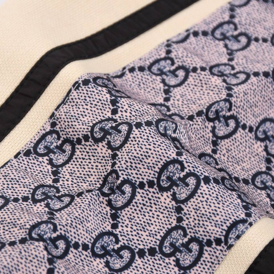 GUCCI グッチ メンズ ジャケット ブルゾン ロゴプリント ナイロン ダブルジップ ミリタリー ブラック - 画像 2