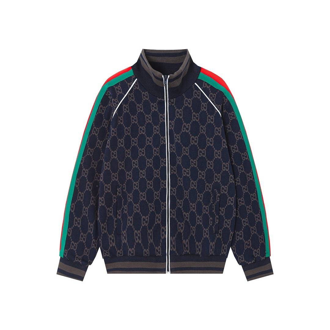GUCCI メンズ ジャケット ブルゾン マウンテンパーカー グラフィックプリント ナイロン オールシーズン ブラック