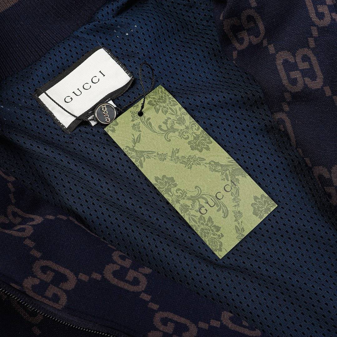 GUCCI メンズ ジャケット ブルゾン マウンテンパーカー グラフィックプリント ナイロン オールシーズン ブラック - 画像 2