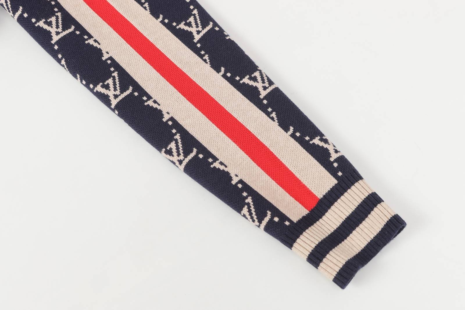 LV レディース ブルゾン フーデッドジャケット ロゴプリント ナイロン バイカラー 秋冬 通勤通学 ブラック - 画像 3
