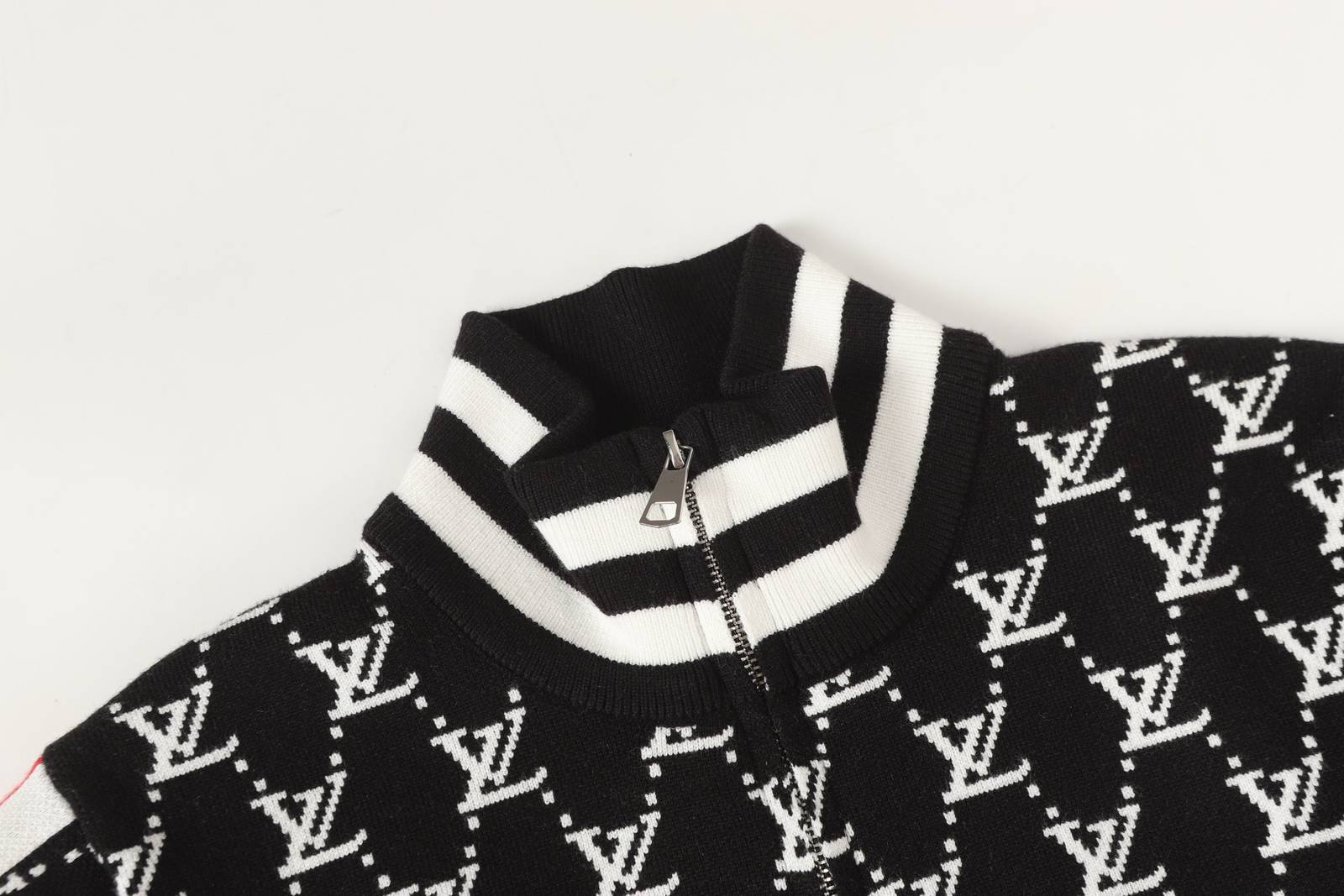 LV ルイヴィトン メンズ ジャケット ブルゾン ロゴプリント ナイロン ダブルジップ ストリート ブラック - 画像 9