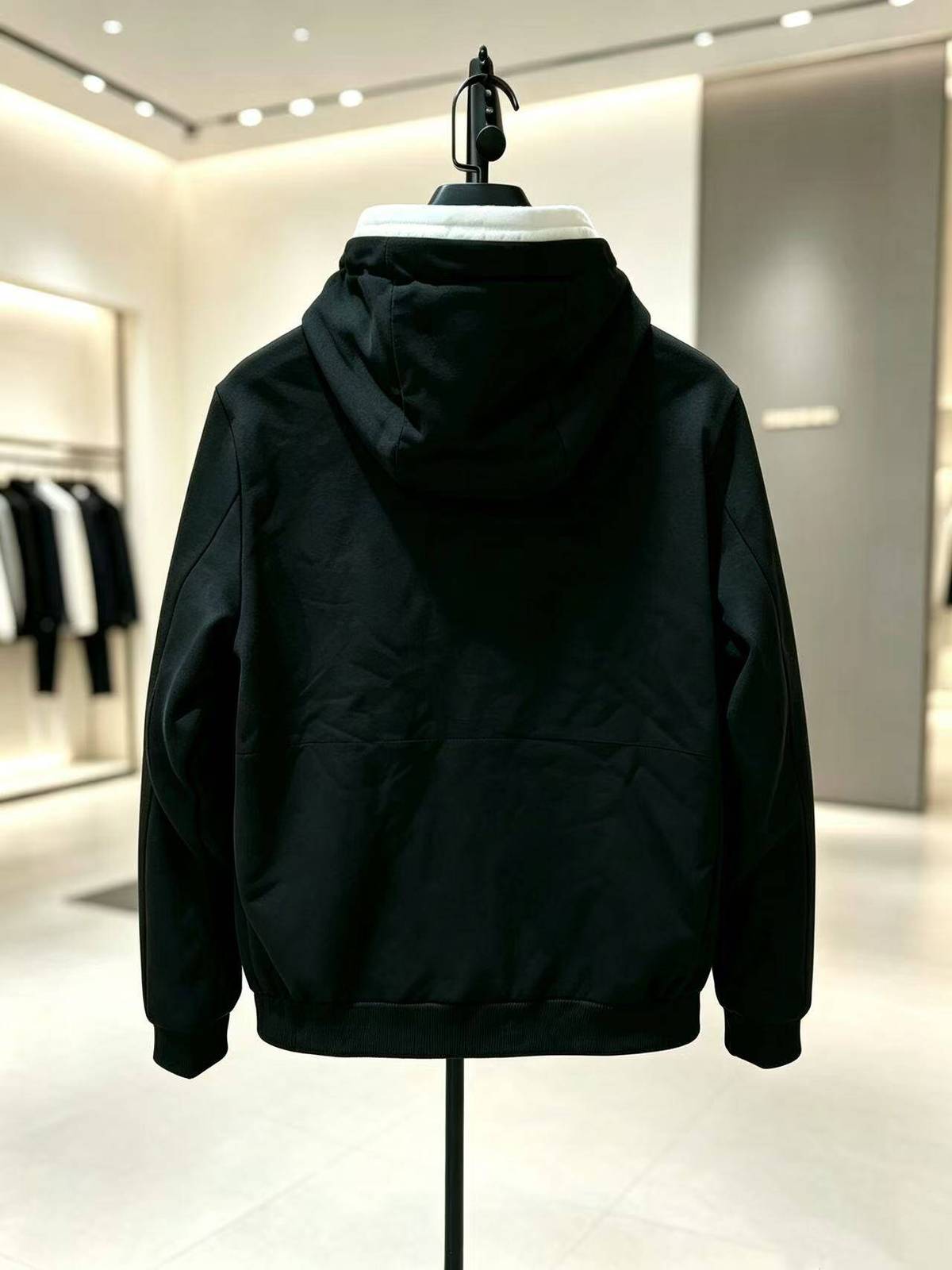 MONCLER モンクレール メンズ ブルゾン マウンテンパーカー ナイロン ロゴワッペン ダブルジップ ブラック M 3XL - 画像 12