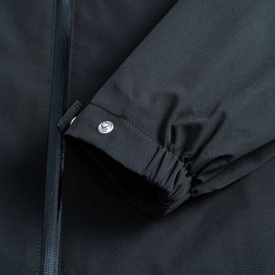 MONCLER モンクレール メンズ ジャケット ブルゾン ナイロン ロゴワッペン ダブルジップ マウンテンパーカー ブラック - 画像 5