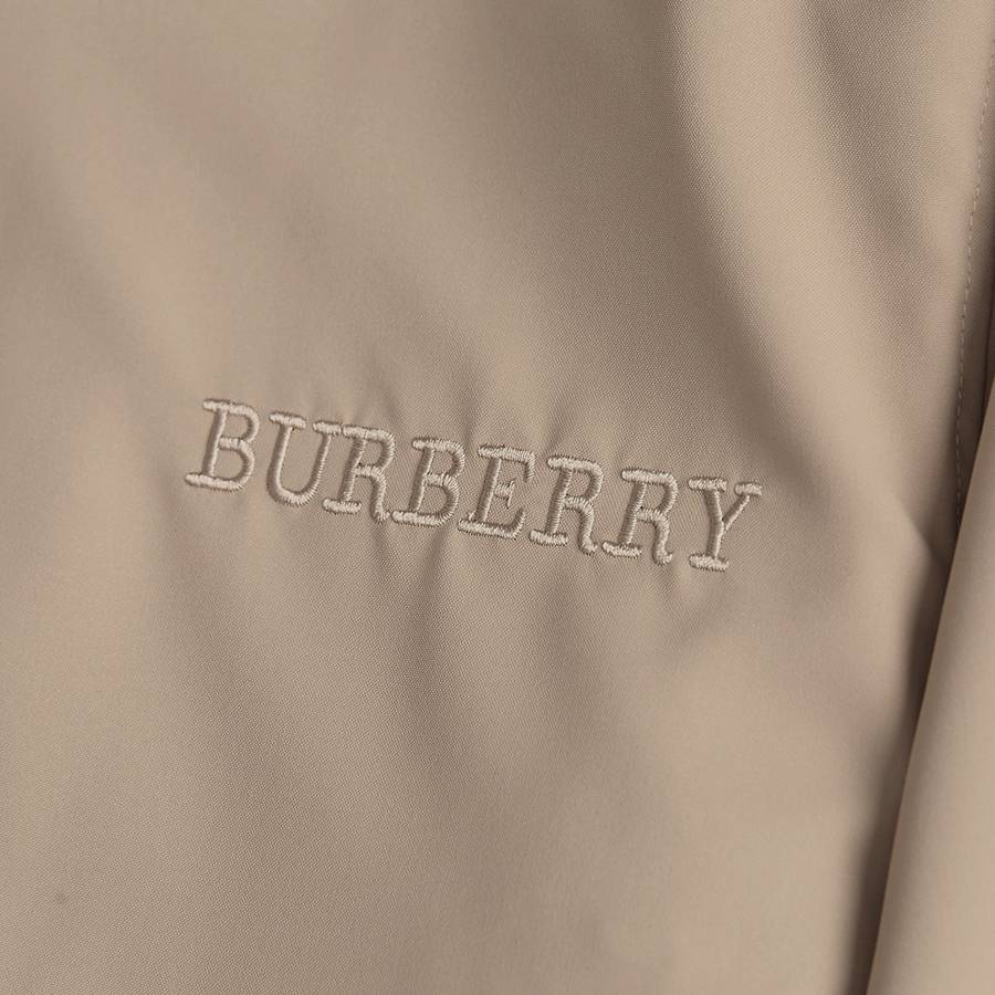BURBERRY バーバリー メンズ ジャケット スタンドカラージャケット ナイロン ロゴワッペン ドローコード ミリタリー 秋冬 ベージュ - 画像 5