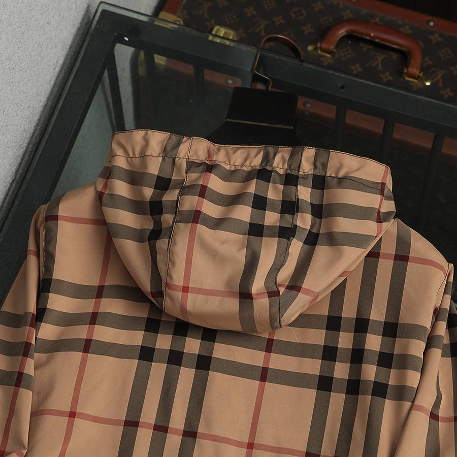BURBERRY バーバリー メンズ ジャケット ブルゾン マウンテンパーカー ナイロン ロゴワッペン ダブルジップ ブラック - 画像 8