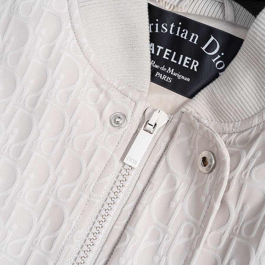 Christian Dior ディオール メンズ ジャケット ブルゾン ライトウェイト キルティング デザイン レギュラーフィット ホワイト - 画像 3