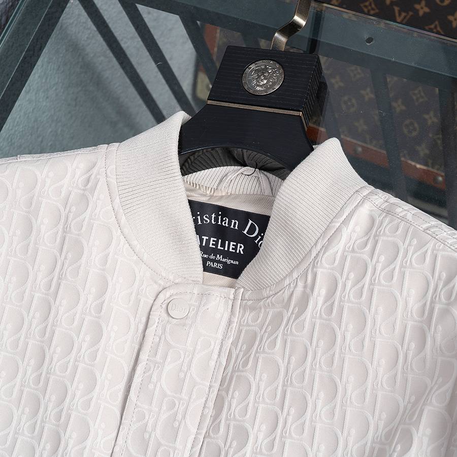 Christian Dior ディオール メンズ ジャケット ブルゾン ライトウェイト キルティング デザイン レギュラーフィット ホワイト - 画像 6