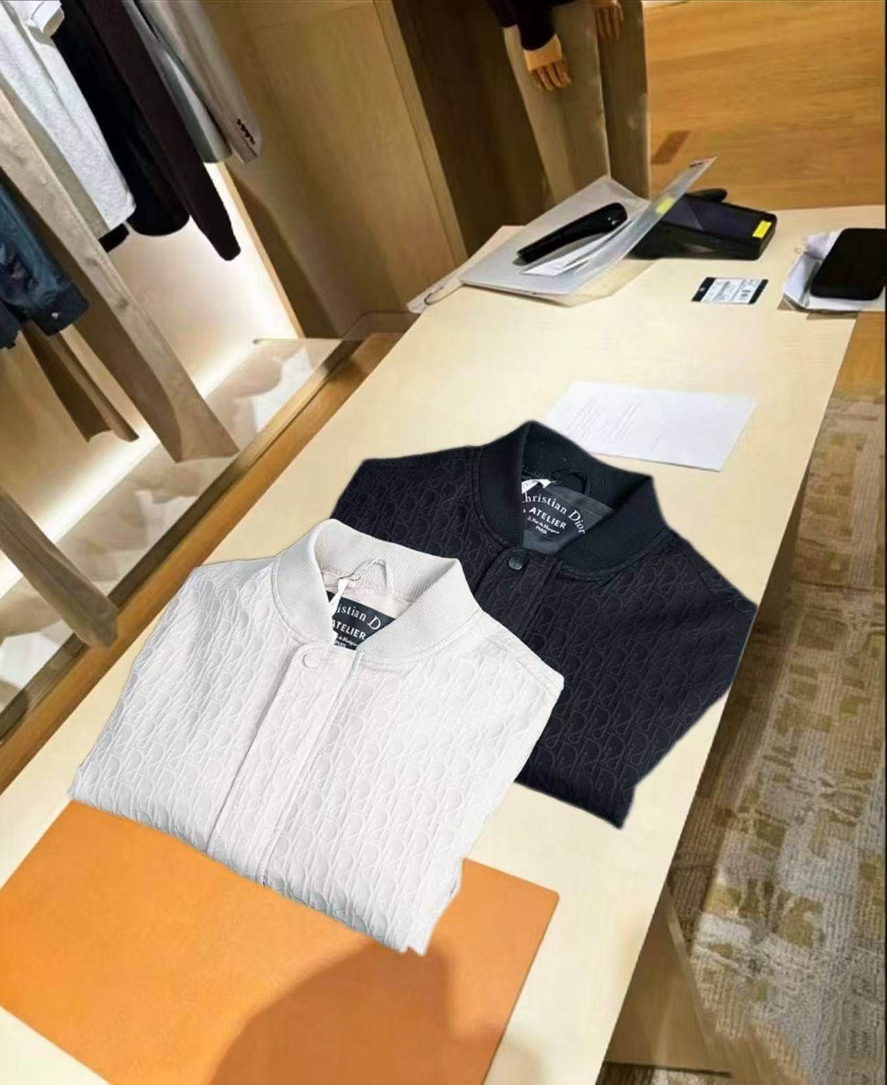 Christian Dior ディオール メンズ ジャケット ブルゾン ライトウェイト キルティング デザイン レギュラーフィット ホワイト - 画像 7