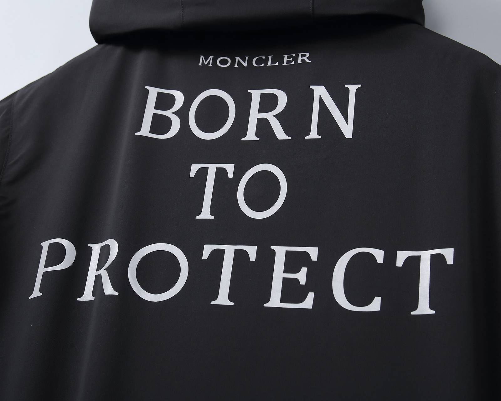 MONCLER モンクレール メンズ ジャケット ブルゾン ナイロン ロゴワッペン ダブルジップ 3XLB23210 ブラック - 画像 6