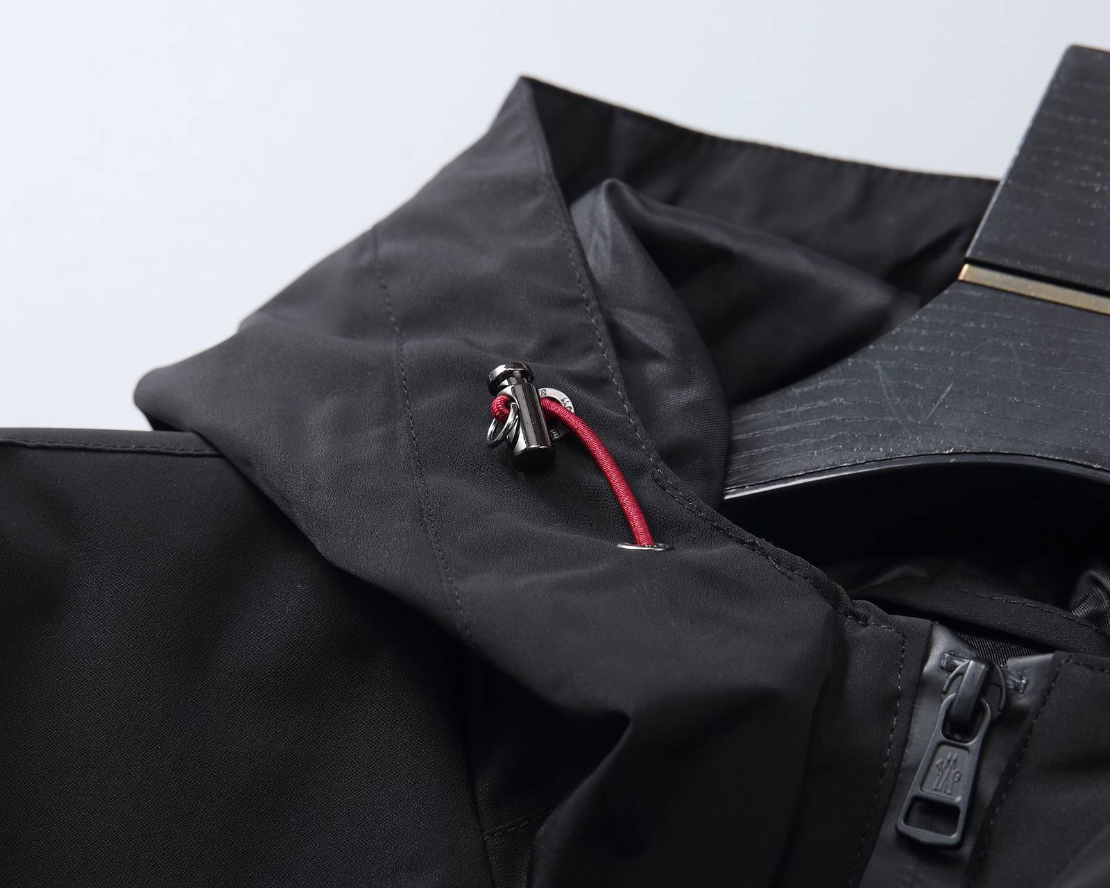 MONCLER モンクレール メンズ ジャケット ブルゾン ナイロン ロゴワッペン ダブルジップ 3XLB23210 ブラック - 画像 11