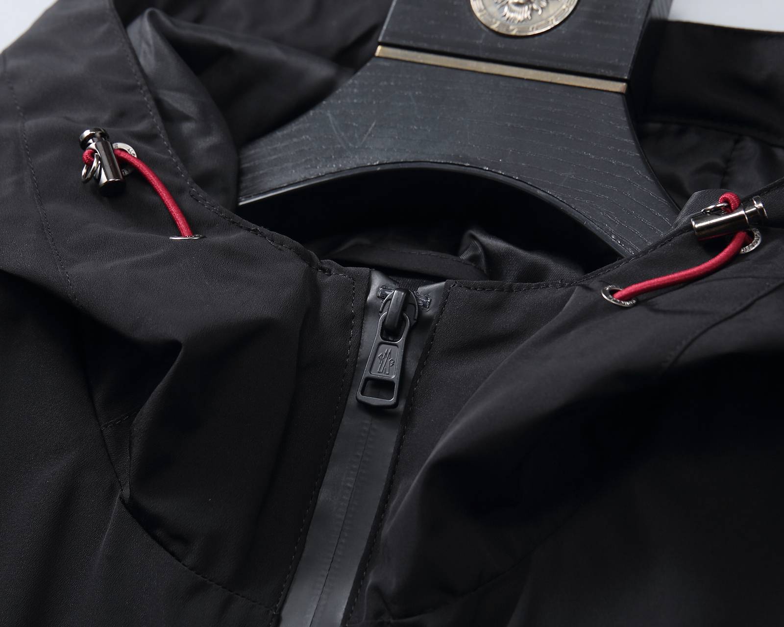 MONCLER モンクレール メンズ ジャケット ブルゾン ナイロン ロゴワッペン ダブルジップ 3XLB23210 ブラック - 画像 13