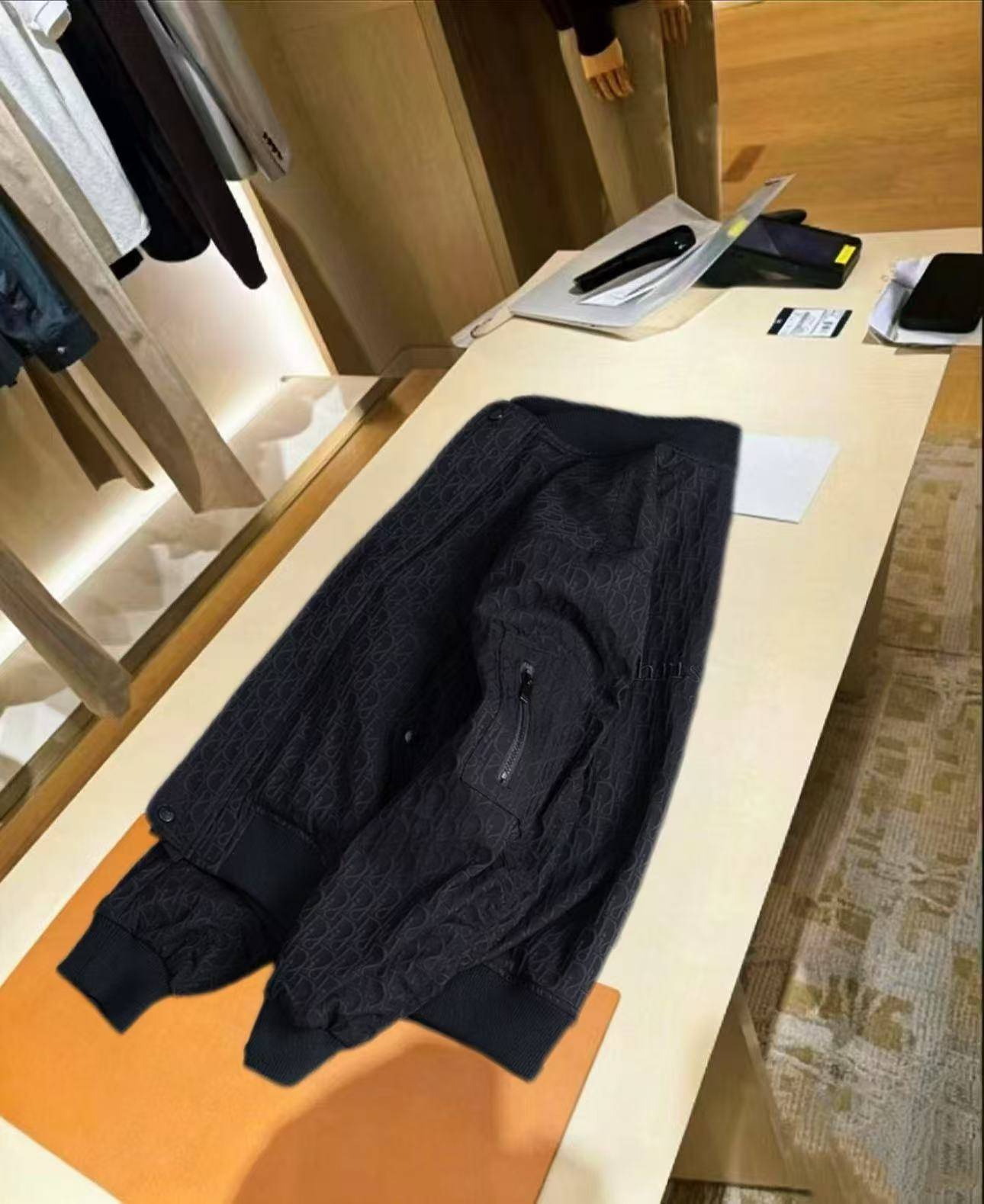 Christian Dior ディオール メンズ ジャケット ブルゾン マウンテンパーカー キルティング ナイロン ブラック M 3XL - 画像 8
