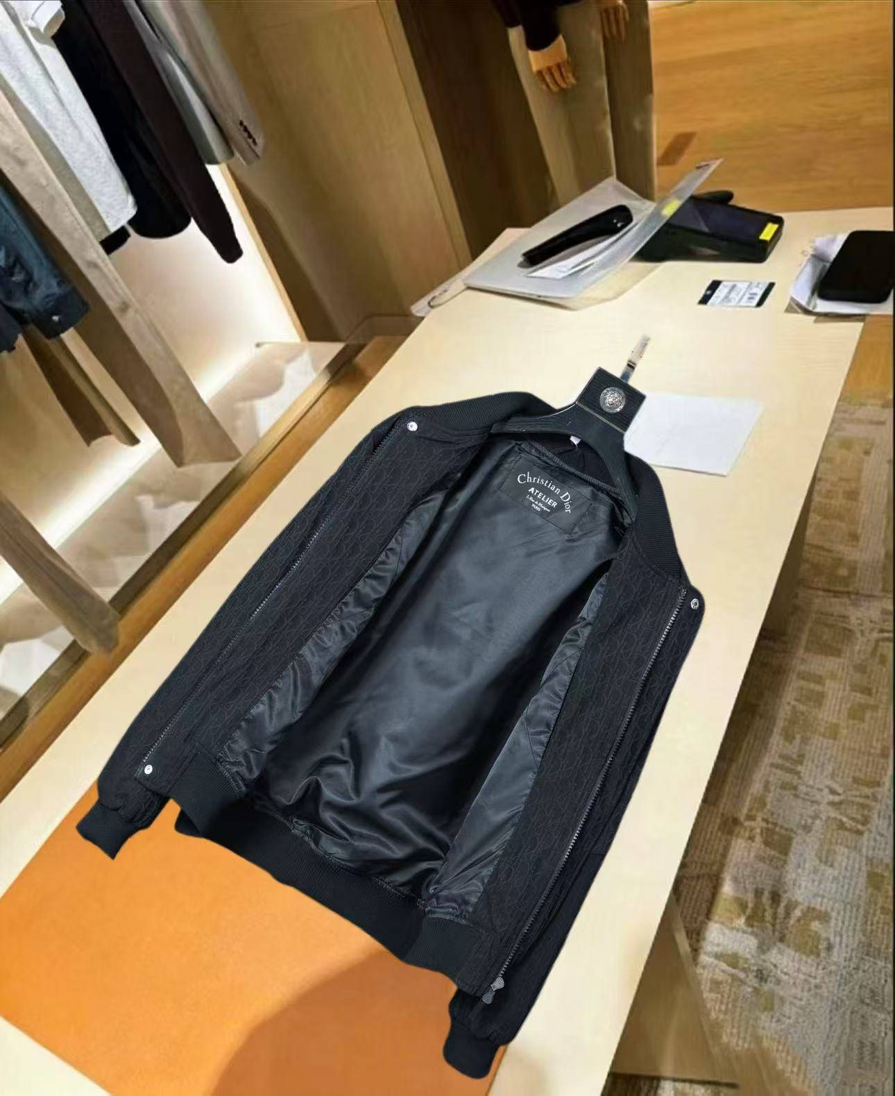 Christian Dior ディオール メンズ ジャケット ブルゾン マウンテンパーカー キルティング ナイロン ブラック M 3XL - 画像 10