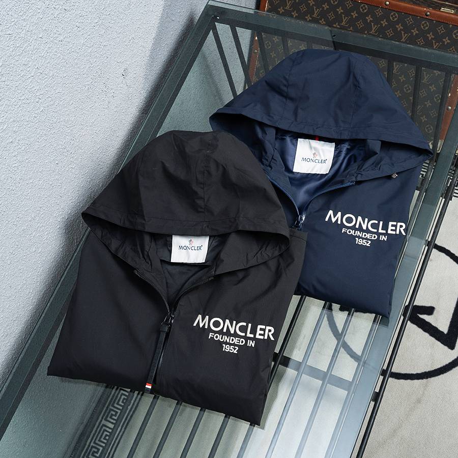 MONCLER モンクレール メンズ ジャケット マウンテンパーカー ナイロン ロゴワッペン ダブルジップ グレー サイズM 3XL - 画像 3