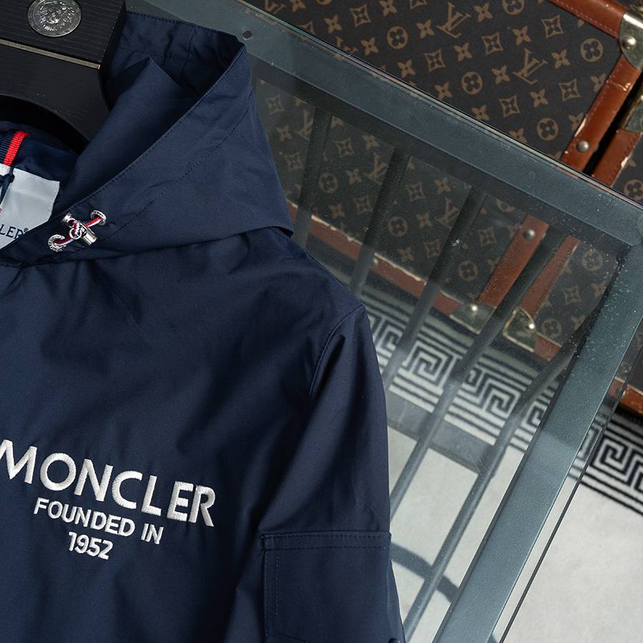 MONCLER モンクレール メンズ ジャケット マウンテンパーカー ナイロン ロゴワッペン ダブルジップ グレー サイズM 3XL - 画像 14