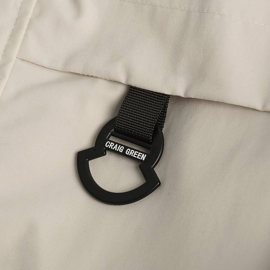 MONCLER モンクレール メンズ ジャケット ブルゾン ナイロン ロゴワッペン マウンテンパーカー 秋冬 ベージュ - 画像 4