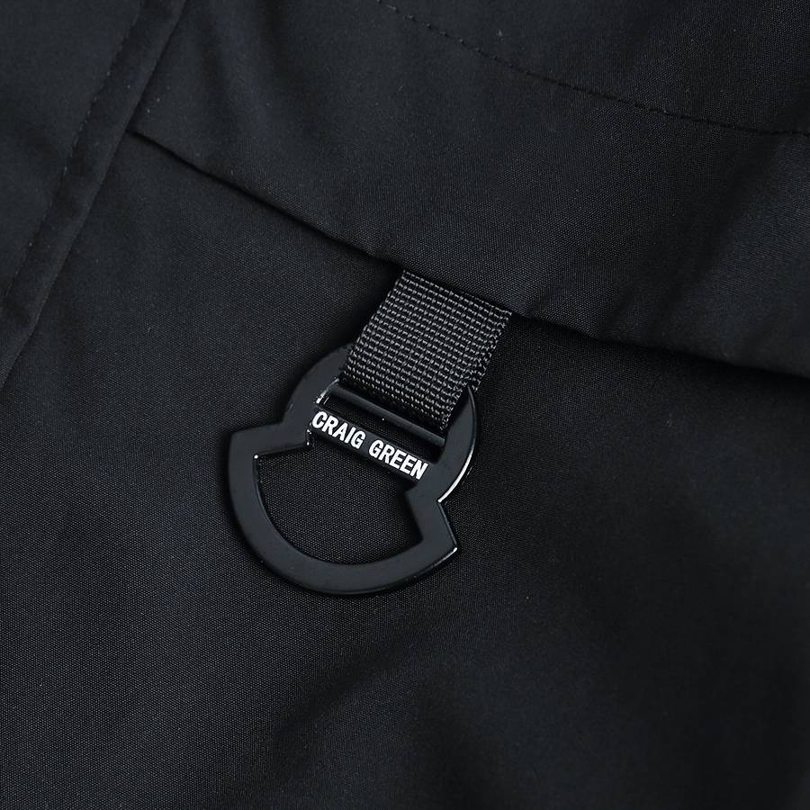 MONCLER モンクレール メンズ ブルゾン マウンテンパーカー ナイロン キルティング ロゴワッペン ブラック M 3XL - 画像 4