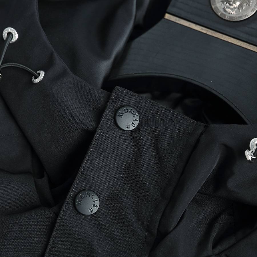 MONCLER モンクレール メンズ ブルゾン マウンテンパーカー ナイロン キルティング ロゴワッペン ブラック M 3XL - 画像 13