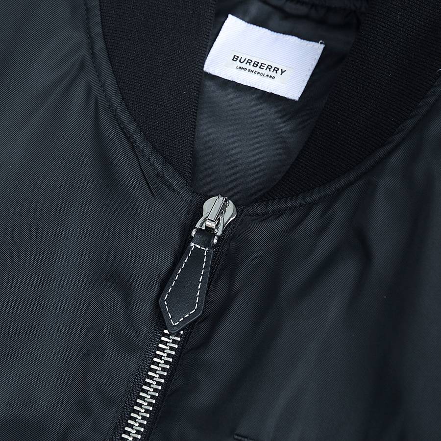 BURBERRY バーバリー メンズ ブルゾン ボマージャケット ナイロン ロゴワッペン ミリタリー 秋冬 ブラック - 画像 3