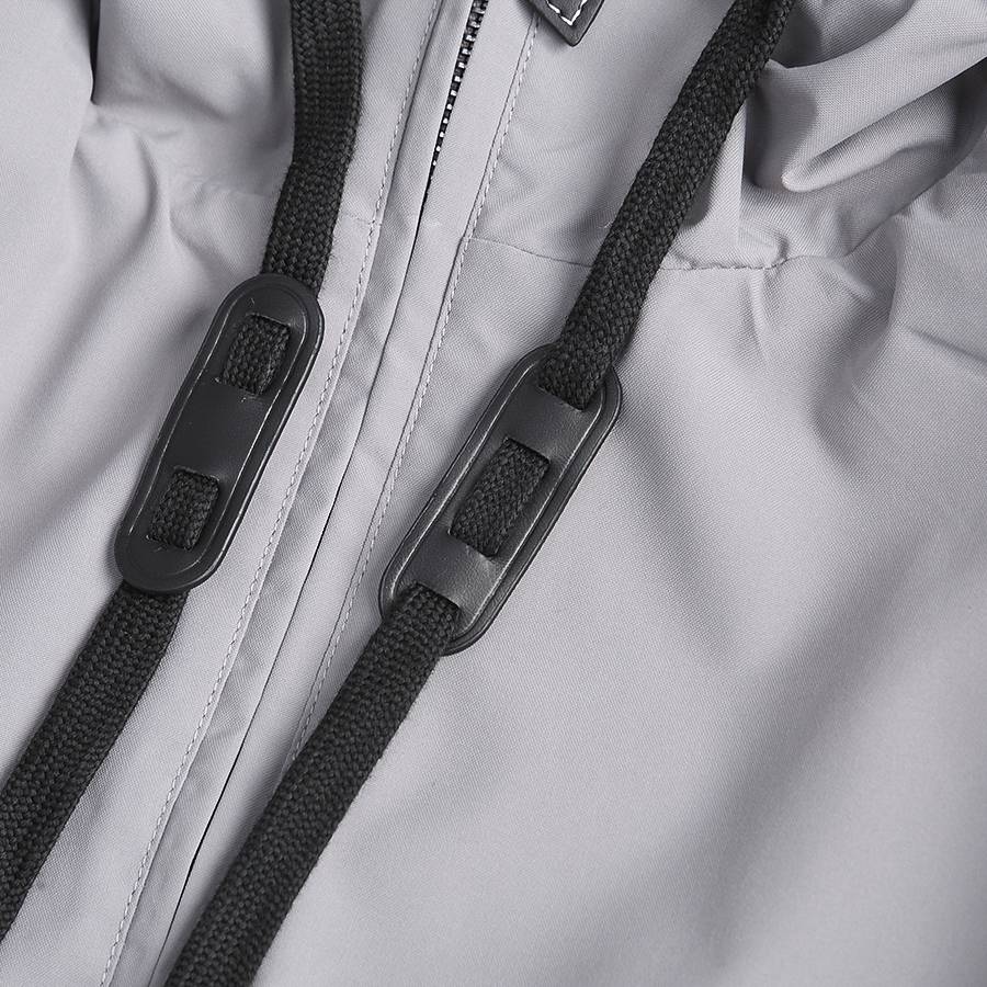 BURBERRY バーバリー メンズ ブルゾン ボマージャケット ロゴプリント ナイロン ジップアップ 秋冬 グレー - 画像 4