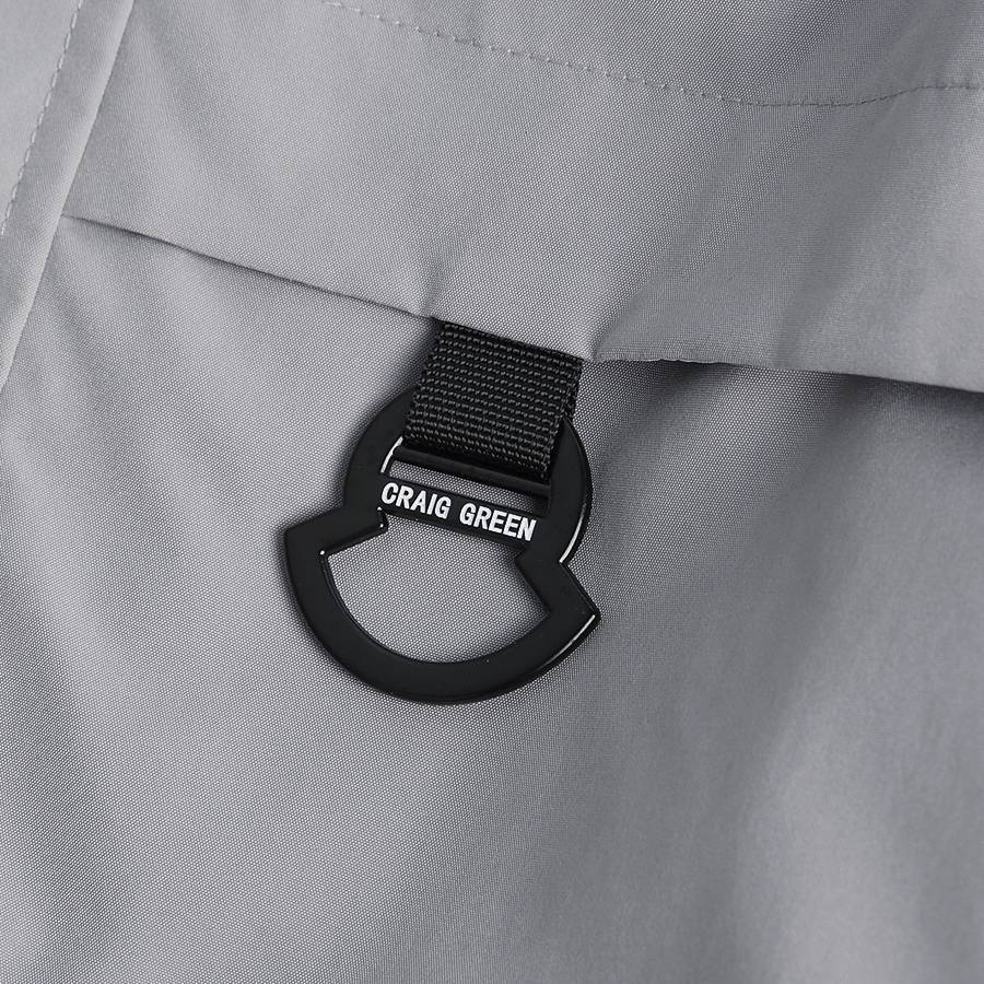 MONCLER モンクレール メンズ ジャケット ブルゾン ナイロン ロゴワッペン マウンテンパーカー 秋冬 グレー - 画像 3