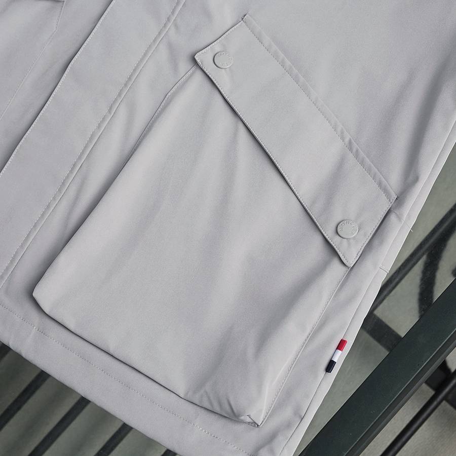 MONCLER モンクレール メンズ ジャケット ブルゾン ナイロン ロゴワッペン マウンテンパーカー 秋冬 グレー - 画像 11