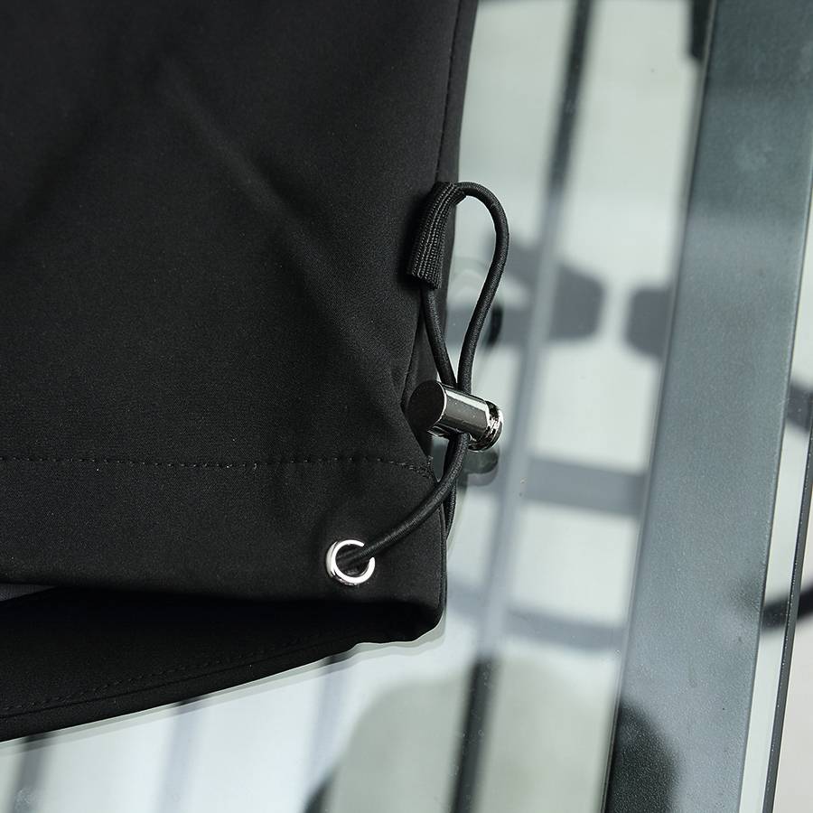 PRADA プラダ メンズ ブルゾン フーデッドジャケット ナイロン ロゴワッペン マウンテンパーカー ブラック M 3XLB2 3210 - 画像 15