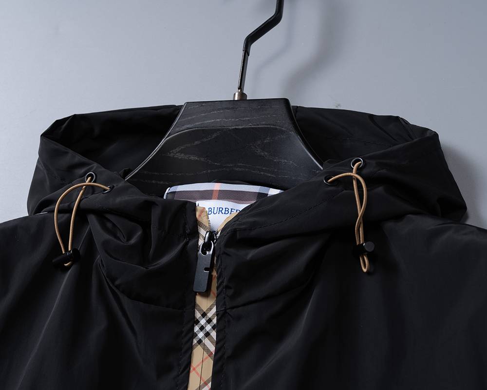 BURBERRY バーバリー メンズ ジャケット ブルゾン MA 1 ボマージャケット ナイロン ロゴワッペン ダブルジップ ブラック M 3XL - 画像 10