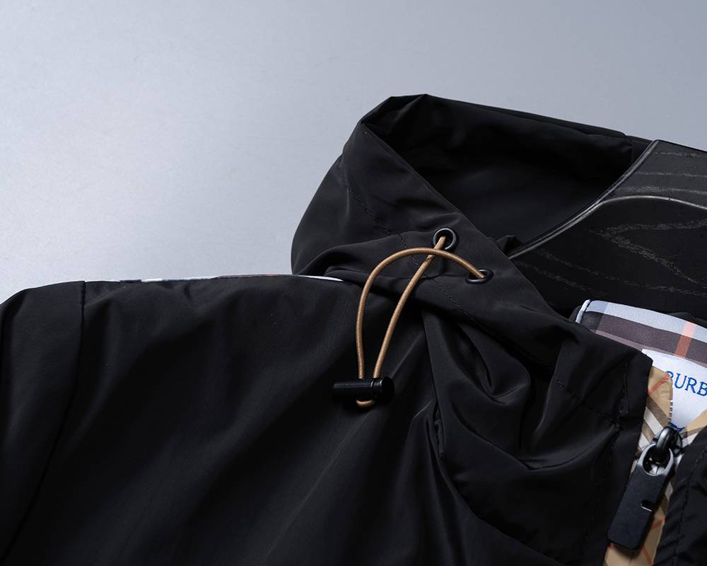 BURBERRY バーバリー メンズ ジャケット ブルゾン MA 1 ボマージャケット ナイロン ロゴワッペン ダブルジップ ブラック M 3XL - 画像 11