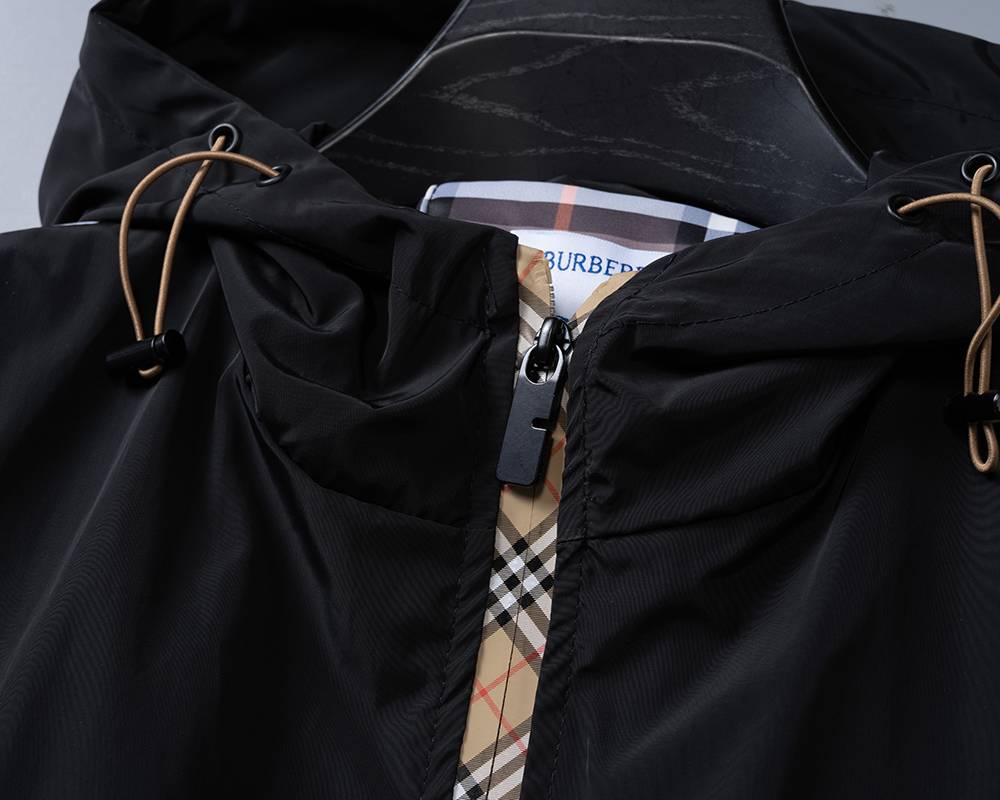 BURBERRY バーバリー メンズ ジャケット ブルゾン MA 1 ボマージャケット ナイロン ロゴワッペン ダブルジップ ブラック M 3XL - 画像 12