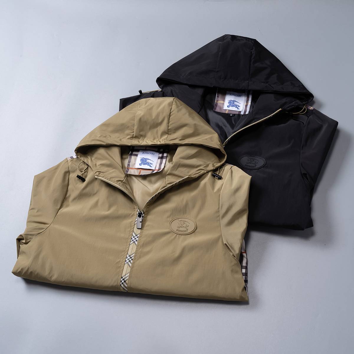 BURBERRY バーバリー メンズ ジャケット ブルゾン MA 1 ボマージャケット ナイロン ロゴワッペン ダブルジップ ブラック M 3XL - 画像 13