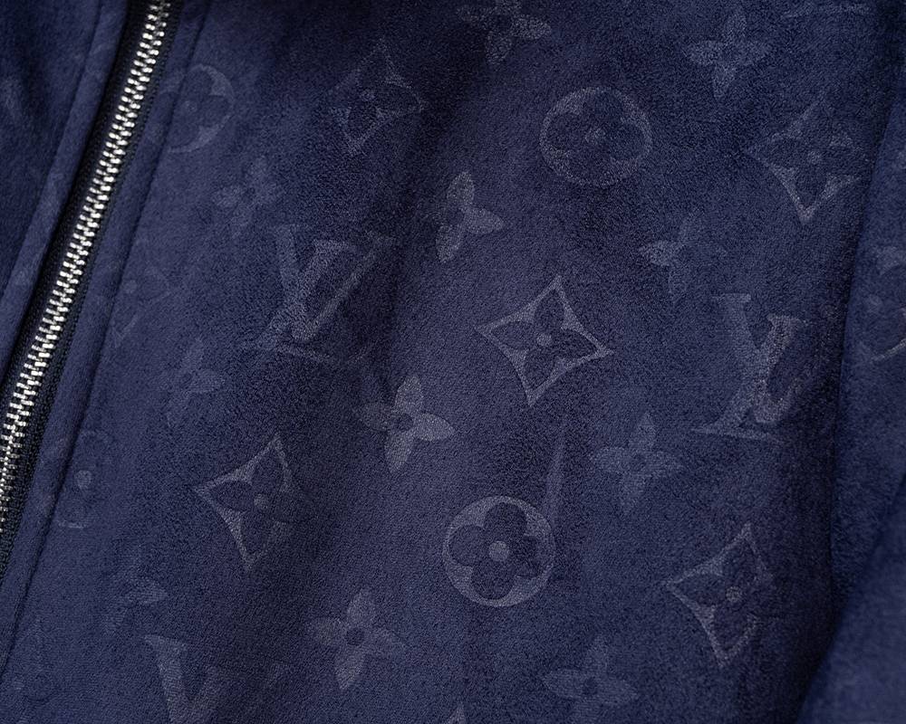 LV メンズ ジャケット ブルゾン MA 1 ナイロン ロゴプリント ダブルジップ フードなし ブラック M 3XL - 画像 12