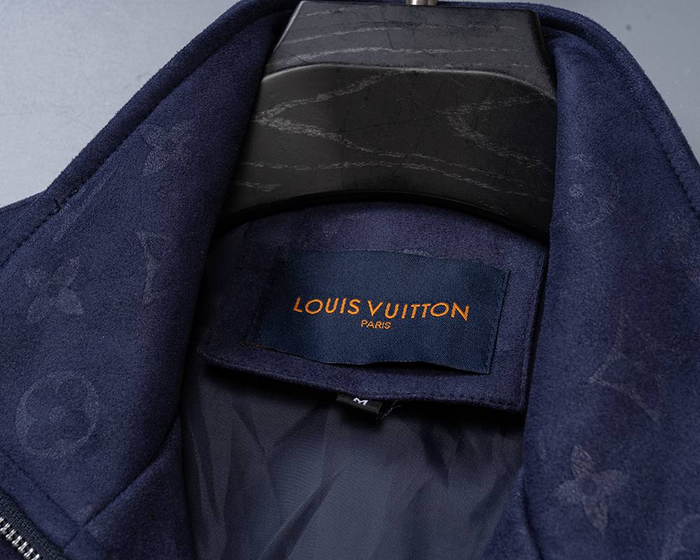 LV メンズ ジャケット ブルゾン MA 1 ナイロン ロゴプリント ダブルジップ フードなし ブラック M 3XL - 画像 13
