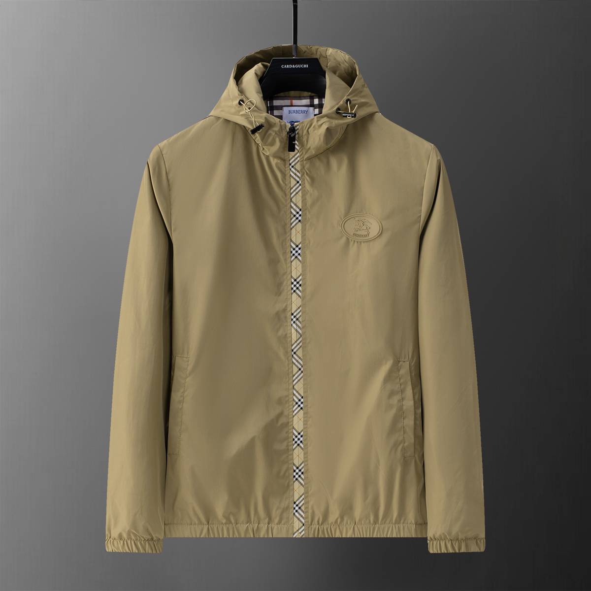 BURBERRY バーバリー メンズ ジャケット ブルゾン ナイロン キルティング マウンテンパーカー フーデッドジャケット ベージュ