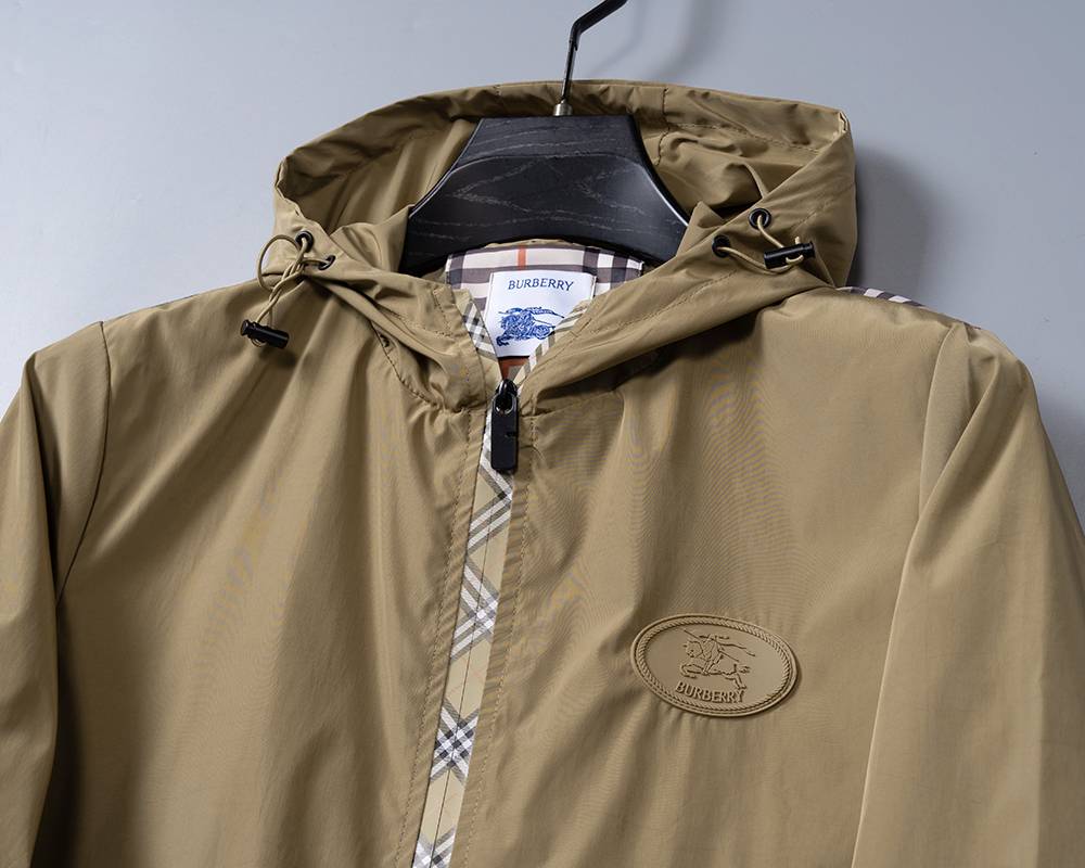 BURBERRY バーバリー メンズ ジャケット ブルゾン ナイロン キルティング マウンテンパーカー フーデッドジャケット ベージュ - 画像 5