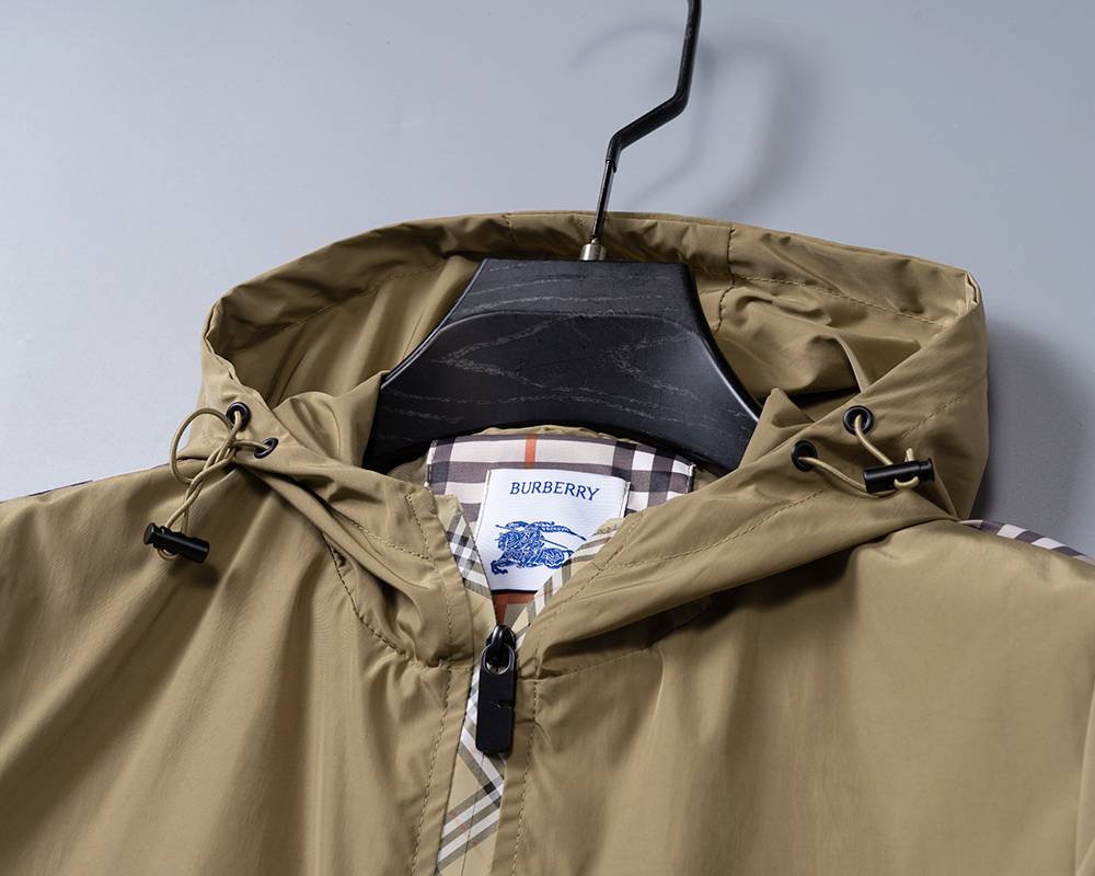 BURBERRY バーバリー メンズ ジャケット ブルゾン ナイロン キルティング マウンテンパーカー フーデッドジャケット ベージュ - 画像 6