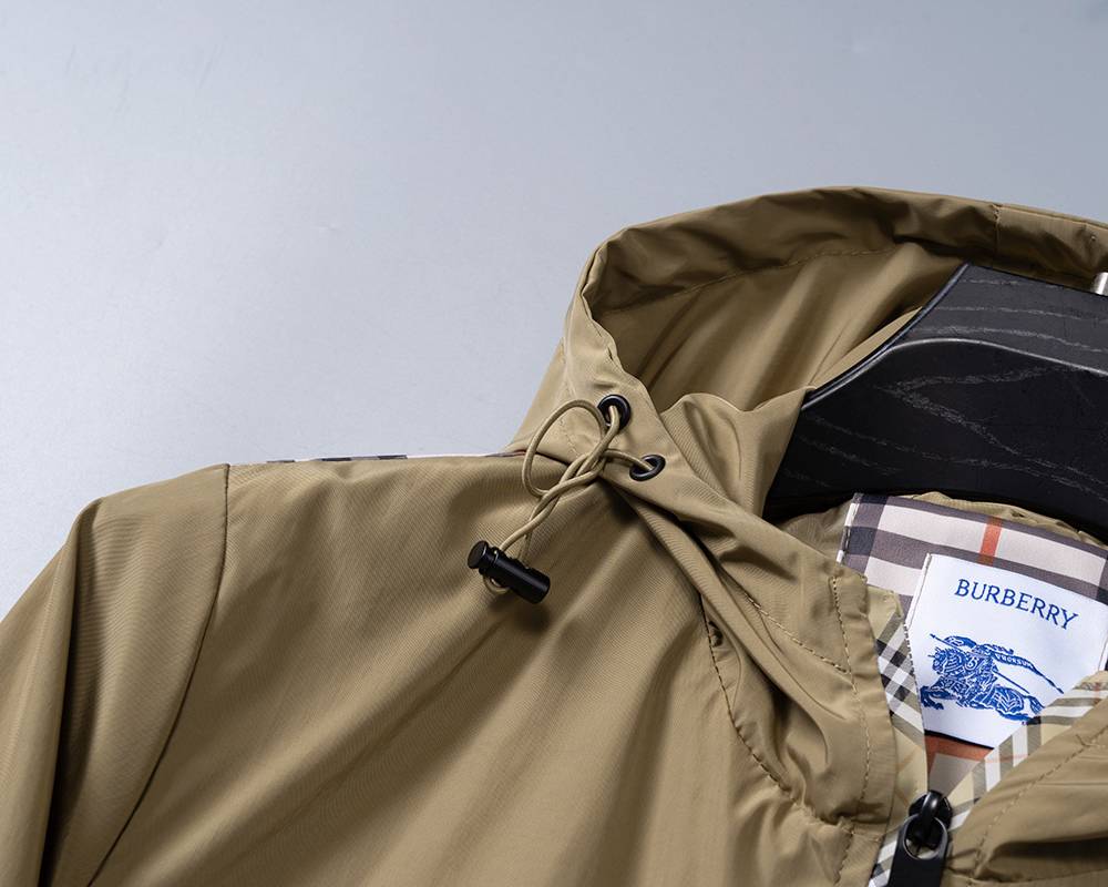 BURBERRY バーバリー メンズ ジャケット ブルゾン ナイロン キルティング マウンテンパーカー フーデッドジャケット ベージュ - 画像 7