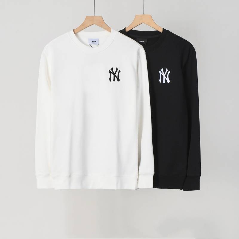 MLB メンズ スウェット トレーナー クルーネックスウェット ロゴプリント オーバーサイズ ブラック - 画像 10