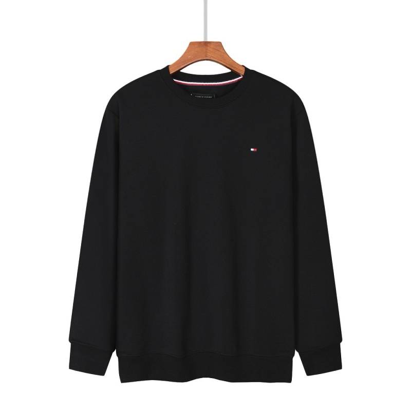 TOMMY HILFIGER トミーヒルフィガー メンズ クルーネックスウェット ロゴプリント フロントロゴ メンズ ロング丈 ヘビーウェイト グレー - 画像 8