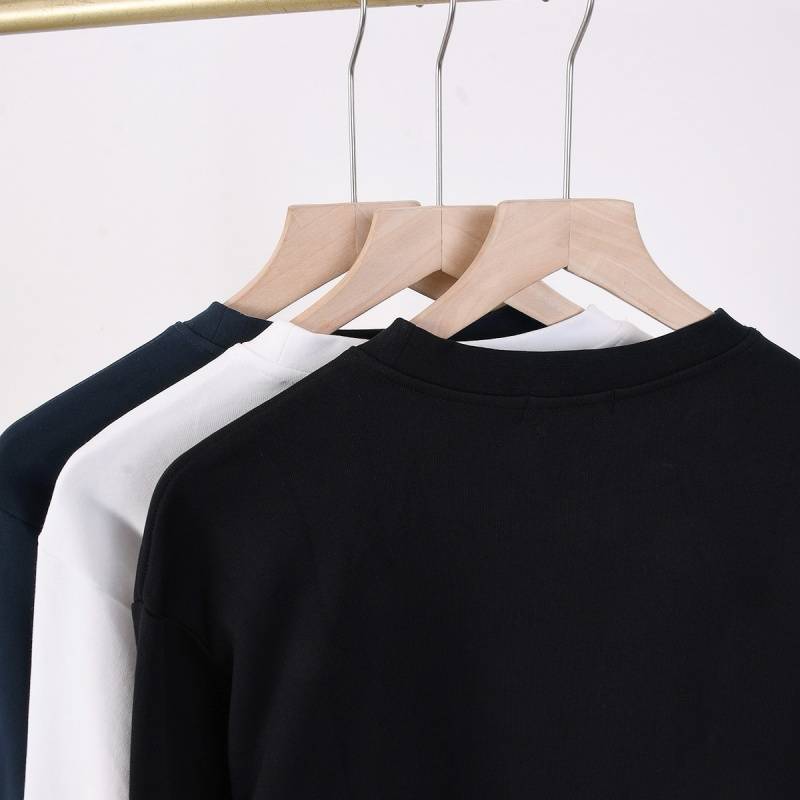 POLO RALPH LAUREN メンズ スウェット トレーナー ロゴプリント クルーネック ヘビーウェイト ブラック - 画像 4