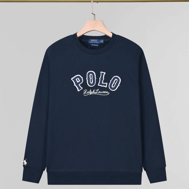POLO RALPH LAUREN メンズ スウェット トレーナー ロゴプリント クルーネック ヘビーウェイト ブラック - 画像 11