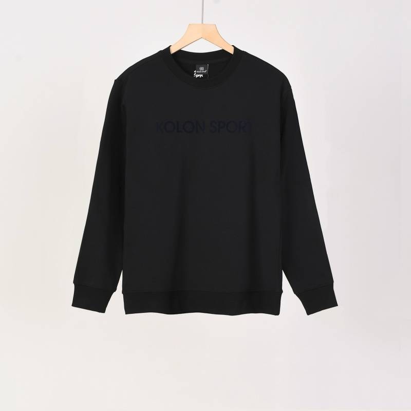 KOLON SPORT コロンスポーツ メンズ スウェット トレーナー クルーネック ロゴプリント ヘビーウェイト フロントロゴ オーバーサイズ オートミール - 画像 9
