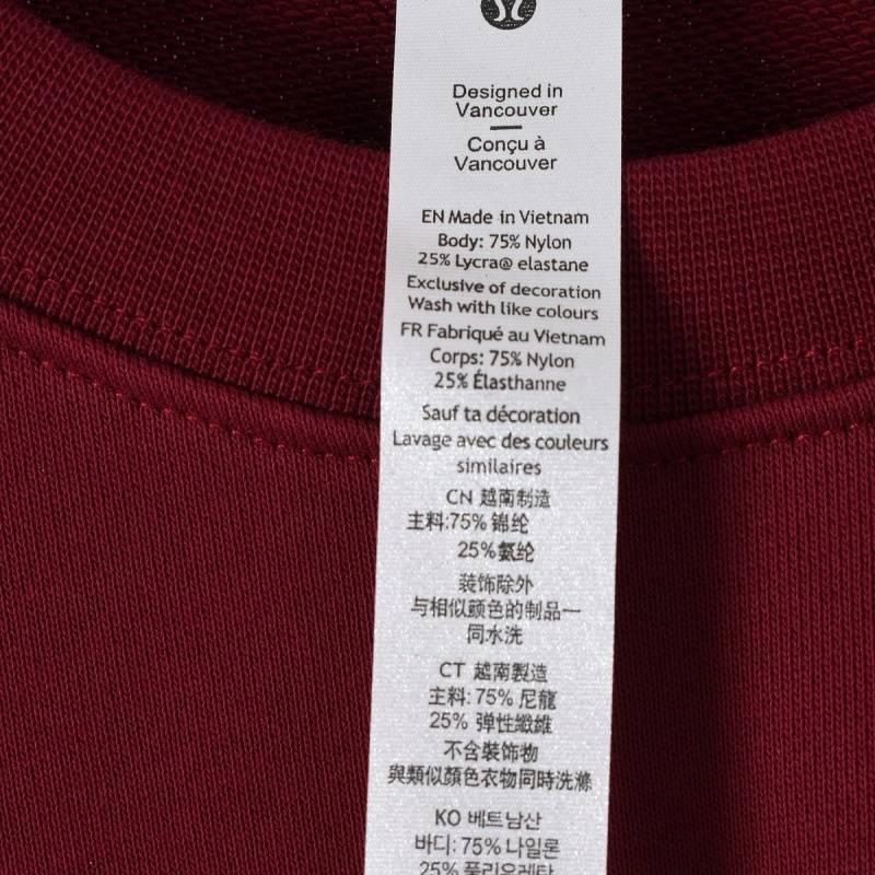 LULULEMON メンズ スウェット トレーナー クルーネックスウェット ロゴプリント フロントロゴ ヘビーウェイト ブラック - 画像 4
